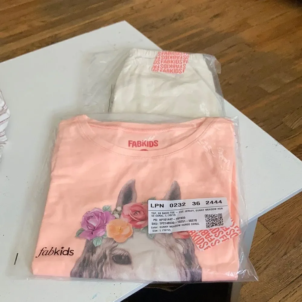 FABKIDS Set Basic Tee + Solid Leggings (10/12)